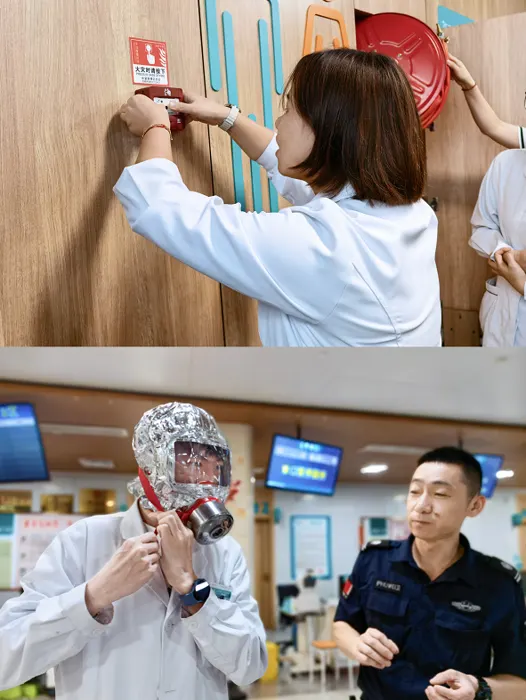 门急诊护理单元加强消防应急培训（原报道配图）